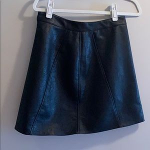 Black Leather Skirt